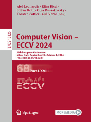 cover image of Computer Vision – ECCV 2024